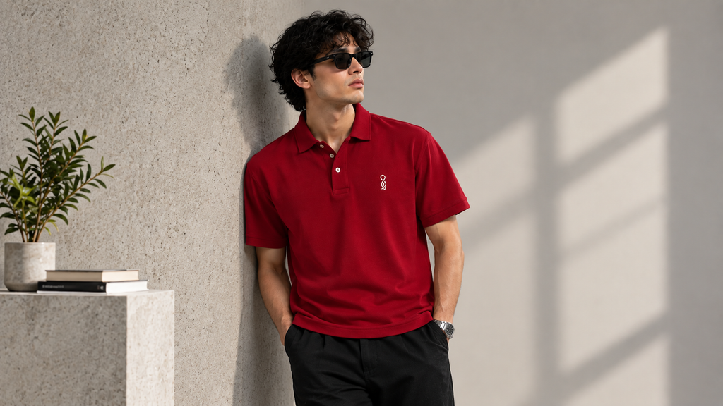 Deep Red Polo