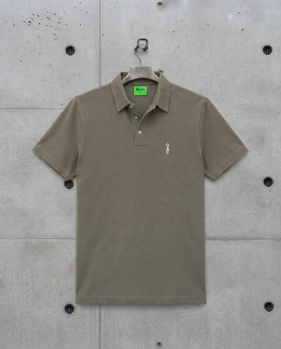 Olive Grey Polo
