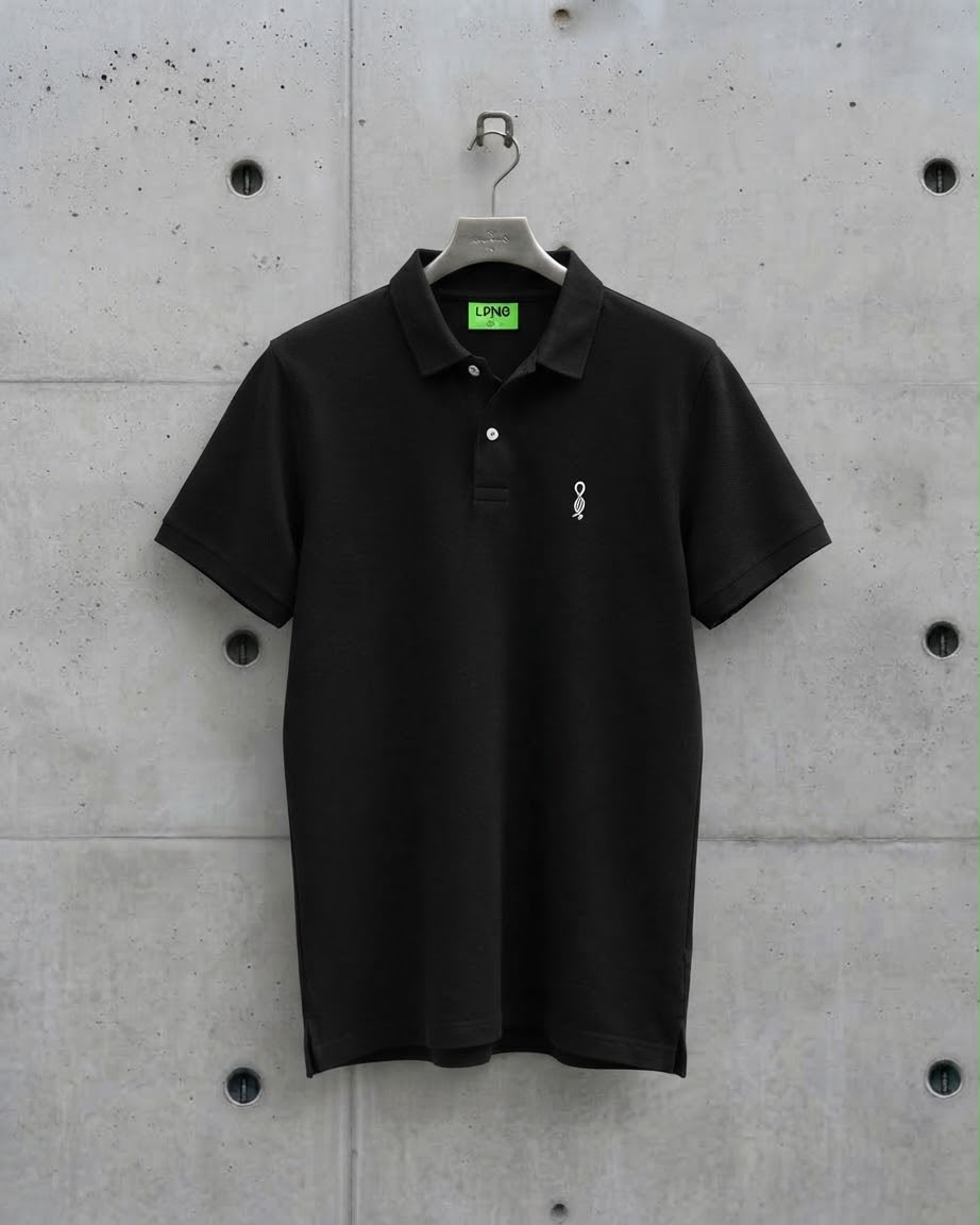 Classic Black Polo